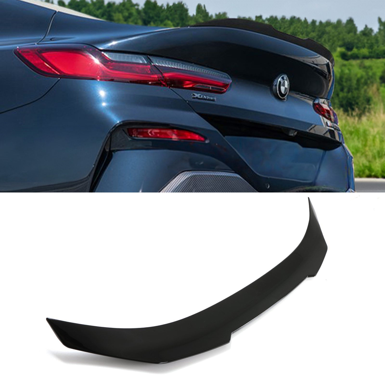 Gloss Black Rear Spoiler - BMW 8 Series Gran Coupe G16 F93 2018+