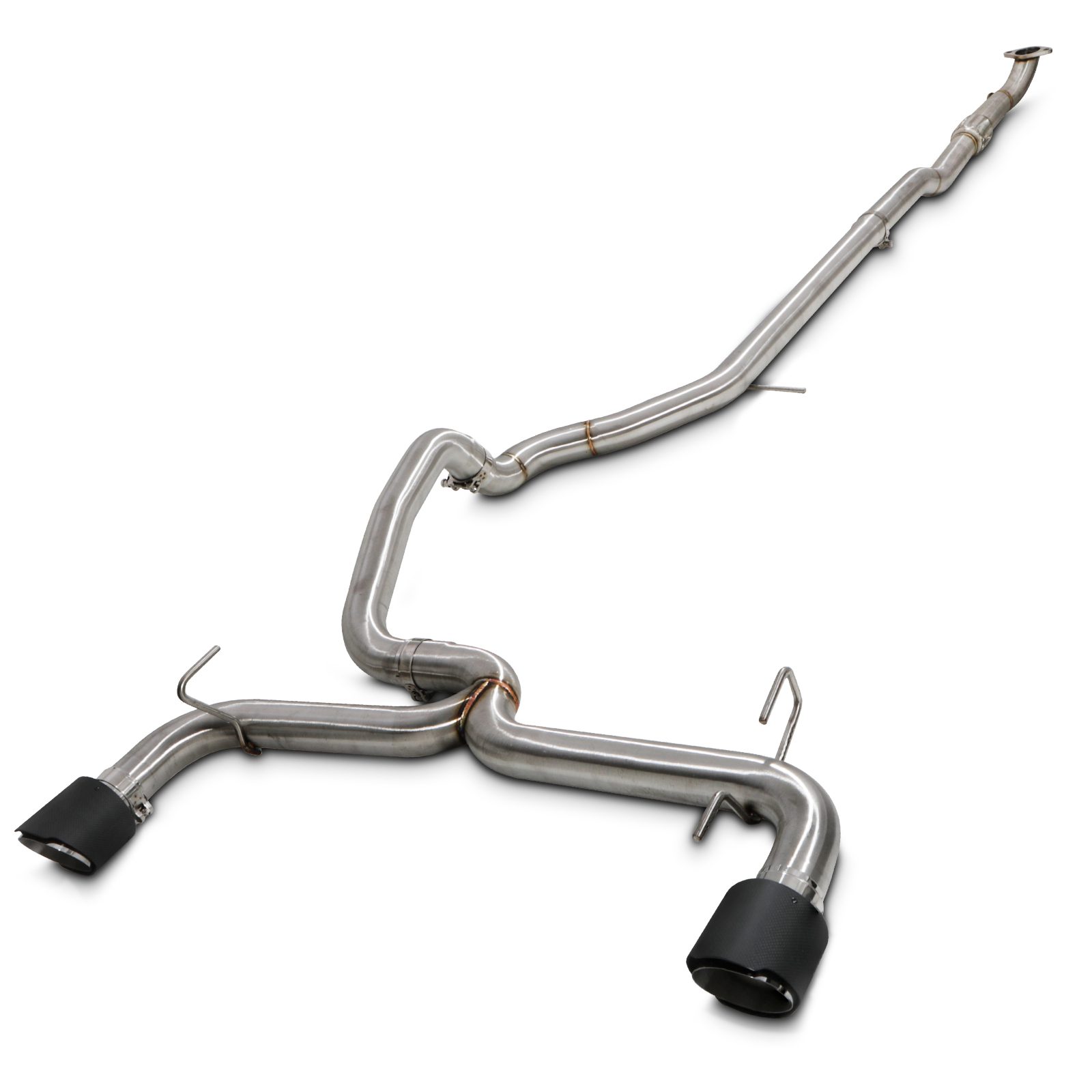 Fiat 500 Abarth 1.4 08+ Catback Exhaust System Carbon Tips