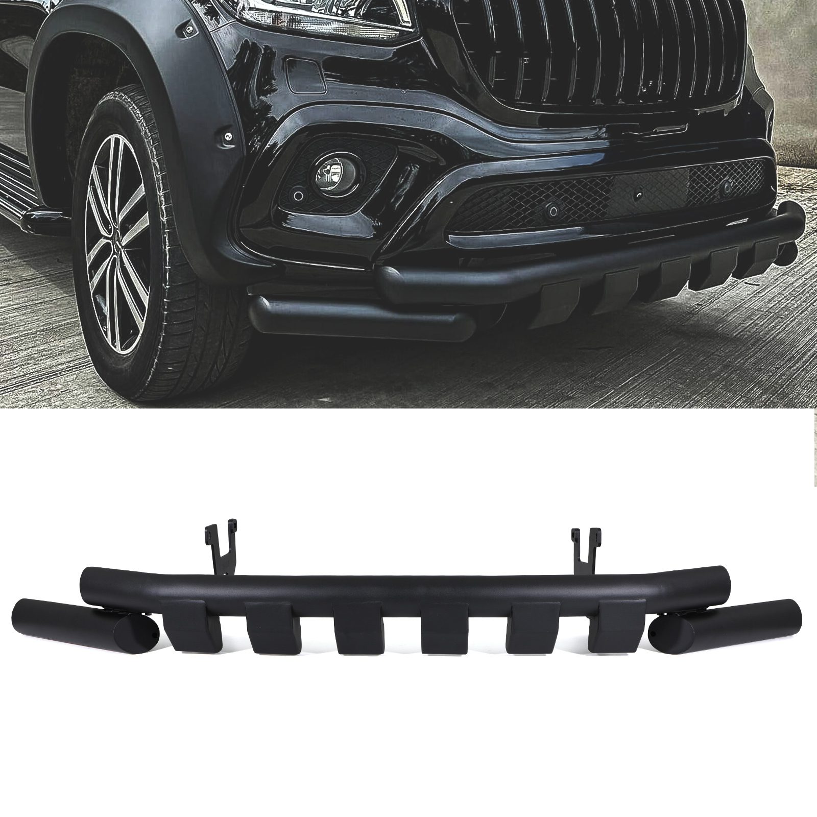 Mercedes X-Class 17-20 – City Style Twin Nudge Bar